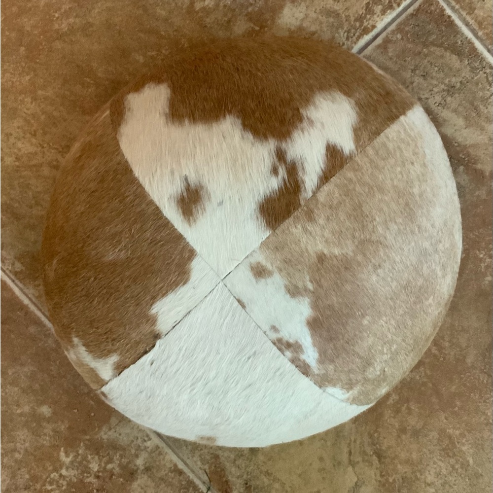 LILLIAN AUGUST….Cowhide large decorative Bowl - Picture 7 of 8